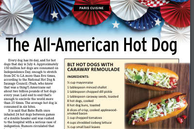 PARIS CUISINE: The All-American Hot Dog