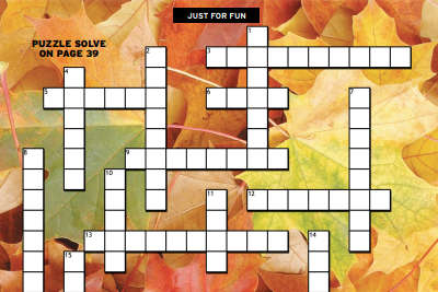 JUST FOR FUN: Autumn Crossword Fun