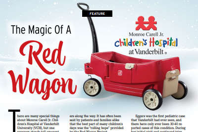 FEATURE: The Magic of a Red Wagon. Monroe Carell Jr Children's Hospital at Vanderbilt