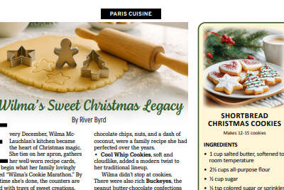 PARIS CUISINE: Wilma's Sweet Christmas Legacy